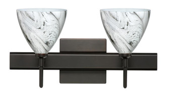 Besa Wall With SQ Canopy Mia Bronze Marble Grigio 2x40W G9 (127|2SW-1779MG-BR-SQ)
