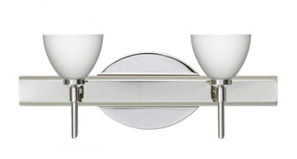 Besa Divi Wall 2SW Opal Matte Chrome 2x40W G9 (127|2SW-185807-CR)