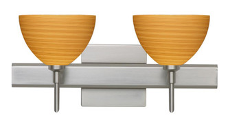 Besa Wall With SQ Canopy Brella Satin Nickel Oak 2x40W G9 (127|2SW-4679OK-SN-SQ)