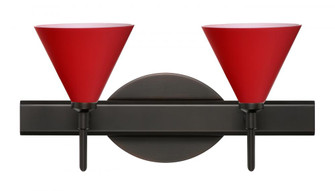 Besa Wall Kani Bronze Ruby Matte 2x40W G9 (127|2SW-5121RM-BR)