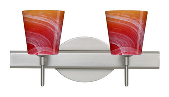 Besa Wall Canto 5 Satin Nickel Solare 2x40W G9 (127|2SW-5131SL-SN)