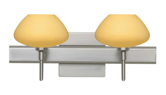 Besa Wall With SQ Canopy Peri Satin Nickel Vanilla Matte 2x40W G9 (127|2SW-5410VM-SN-SQ)