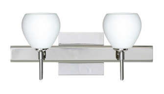 Besa Wall With SQ Canopy Tay Tay Chrome Opal Matte 2x40W G9 (127|2SW-560507-CR-SQ)