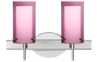 Besa Pahu 4 Wall 2SW Transparent Amethyst/Opal Chrome 2x40W G9 (127|2SW-A44007-CR)