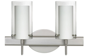 Besa Pahu 4 Wall 2SW Clear/Opal Satin Nickel 2x40W G9 (127|2SW-C44007-SN)