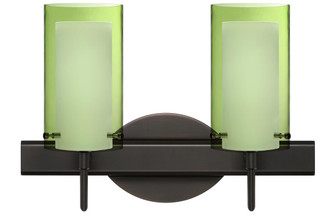Besa Pahu 4 Wall 2SW Transparent Olive/Opal Bronze 2x40W G9 (127|2SW-L44007-BR)