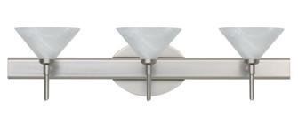 Besa Wall Kona Satin Nickel Marble 3x40W G9 (127|3SW-117652-SN)