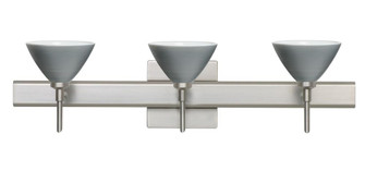 Besa Wall With SQ Canopy Domi Satin Nickel Titan 3x40W G9 (127|3SW-1743TN-SN-SQ)