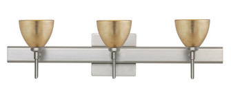 Besa Divi Wall With SQ Canopy 3SW Gold Foil Satin Nickel 3x40W G9 (127|3SW-1758GF-SN-SQ)