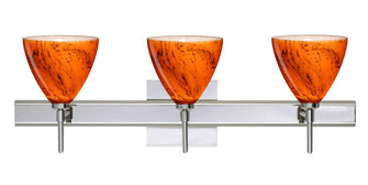 Besa Wall With SQ Canopy Mia Chrome Habanero 3x40W G9 (127|3SW-1779HB-CR-SQ)