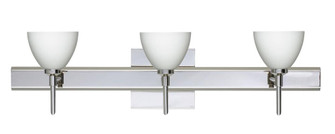 Besa Divi Wall With SQ Canopy 3SW Opal Matte Chrome 3x40W G9 (127|3SW-185807-CR-SQ)