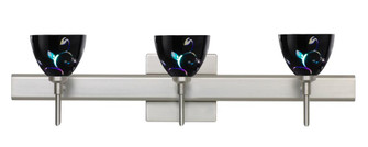 Besa Divi Wall With SQ Canopy 3SW Black Dicro Vine Satin Nickel 3x40W G9 (127|3SW-1858VB-SN-SQ)