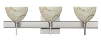 Besa Wall With SQ Canopy Brella Satin Nickel Mocha 3x40W G9 (127|3SW-467983-SN-SQ)