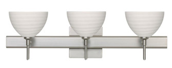 Besa Wall With SQ Canopy Brella Satin Nickel Chalk 3x40W G9 (127|3SW-4679KR-SN-SQ)