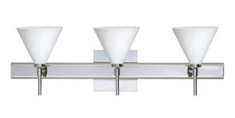 Besa Wall With Sq Canopy Kani Chrome Opal Matte 3x40W G9 (127|3SW-512107-CR-SQ)