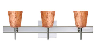 Besa Wall With SQ Canopy Nico 4 Chrome Stone Copper Foil 3x40W G9 (127|3SW-5125CF-CR-SQ)