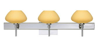 Besa Wall With SQ Canopy Peri Chrome Vanilla Matte 3x40W G9 (127|3SW-5410VM-CR-SQ)