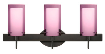 Besa Pahu 4 Wall 3SW Transparent Amethyst/Opal Bronze 3x40W G9 (127|3SW-A44007-BR)