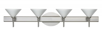 Besa Wall Kona Satin Nickel White 4x40W G9 (127|4SW-117607-SN)