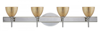 Besa Divi Wall 4SW Gold Foil Chrome 4x40W G9 (127|4SW-1758GF-CR)