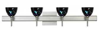 Besa Divi Wall With SQ Canopy 4SW Black Dicro Vine Satin Nickel 4x40W G9 (127|4SW-1858VB-SN-SQ)