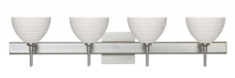 Besa Wall With SQ Canopy Brella Satin Nickel Chalk 4x40W G9 (127|4SW-4679KR-SN-SQ)
