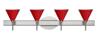 Besa Wall Kani Satin Nickel Ruby Matte 4x40W G9 (127|4SW-5121RM-SN)