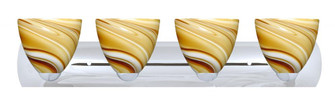 Besa Wall Sasha Chrome Honey 4x75W Medium Base (127|4WZ-7572HN-CR)