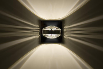 Besa Optos Wall Clear/Clear Chrome 1x40W G9 (127|OPTOS1W-CLCL-CR)