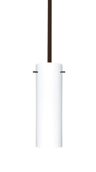Besa Stem Stilo 9 Pendant Bronze Opal Matte 1x9W LED (127|1TT-493007-LED-BR)