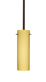 Besa Stem Copa Pendant Bronze Vanilla Matte 1x9W LED (127|1TT-4930VM-LED-BR)