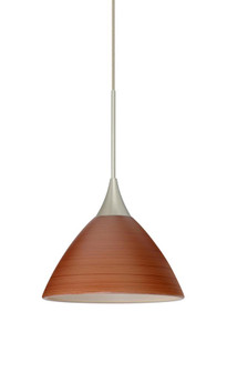 Besa Pendant Domi Satin Nickel Cherry 1x6W LED (127|1XC-1743CH-LED-SN)
