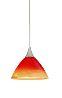 Besa Pendant Domi Satin Nickel Solare 1x6W LED (127|1XC-1743SL-LED-SN)