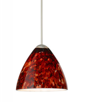 Besa Pendant Mia Satin Nickel Garnet 1x5W LED (127|1XC-177941-LED-SN)