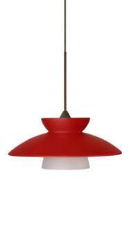 Besa Pendant Trilo 7 Bronze Red Matte 1x5W LED (127|1XC-271831-LED-BR)