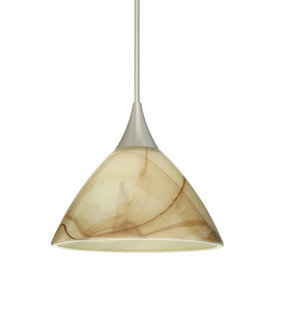Besa Pendant Domi Satin Nickel Mocha 1x6W LED (127|1XT-174383-LED-SN)