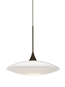 Besa Pendant Spazio Bronze Opal Glossy 1x5W LED (127|1XT-629406-LED-BR)