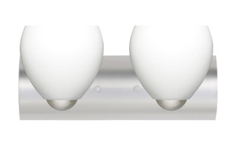 Besa Wall Bolla Satin Nickel Opal Matte 2x9W LED (127|2WZ-412207-LED-SN)