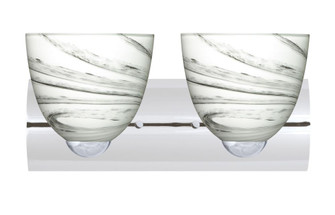 Besa Wall Sasha Chrome Marble Grigio 2x9W LED (127|2WZ-7572MG-LED-CR)