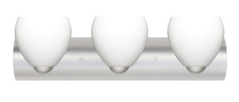 Besa Wall Bolla Satin Nickel Opal Matte 3x9W LED (127|3WZ-412207-LED-SN)