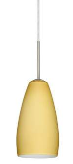 Besa Chrissy Pendant Satin Nickel Vanilla Matte 1x40W Halogen (127|1BC-1509VM-HAL-SN)