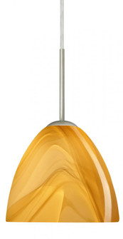 Besa Sasha Pendant Satin Nickel Honey 1x40W Halogen (127|1BC-7572HN-HAL-SN)