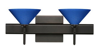 Besa Wall With SQ Canopy Kona Bronze Blue Starpoint 2x40W G9 (127|2SW-282484-BR-SQ)