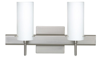 Besa Wall With SQ Canopy Copa 3 Satin Nickel Opal Matte 2x40W G9 (127|2SW-440307-SN-SQ)