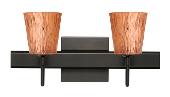 Besa Wall With SQ Canopy Nico 4 Bronze Stone Copper Foil 2x40W G9 (127|2SW-5125CF-BR-SQ)