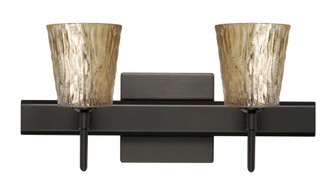 Besa Wall With SQ Canopy Nico 4 Bronze Stone Gold Foil 2x40W G9 (127|2SW-5125GF-BR-SQ)