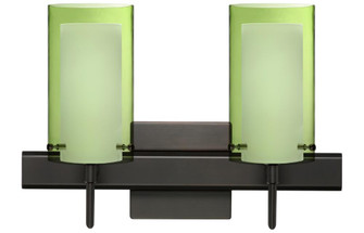 Besa Pahu 4 Wall With SQ Canopy 2SW Transparent Olive/Opal Bronze 2x40W G9 (127|2SW-L44007-BR-SQ)