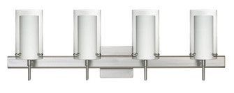 Besa Pahu 4 Wall With SQ Canopy 4SW Clear/Opal Satin Nickel 4x40W G9 (127|4SW-C44007-SN-SQ)