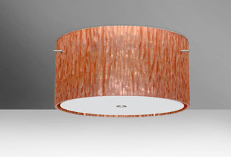 Besa Ceiling Tamburo 16 Satin Nickel Stone Copper Foil 3x60W Medium Base (127|1KM-4008CS-SN)