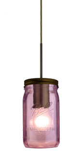 Besa Pendant Milo 4 Bronze Purple 1x40W Medium Base A15 (127|1JC-MILO4PL-BR)